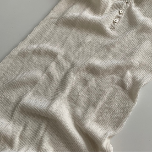 Ulla Johnson Ribbed White Bodysuit XS - Picture 5 of 9